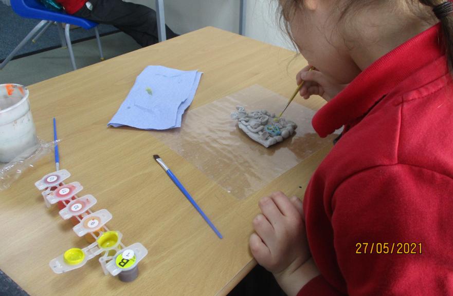 painting fairy doors 27.5.21
