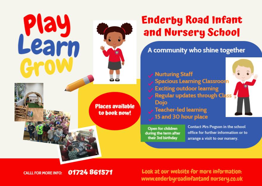 Updated nursery advert Sept 22
